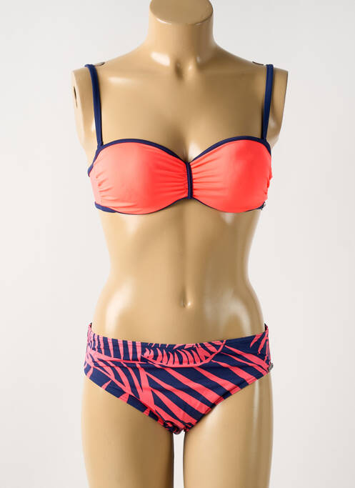 Maillot de bain 2 pièces rose OLYMPIA pour femme