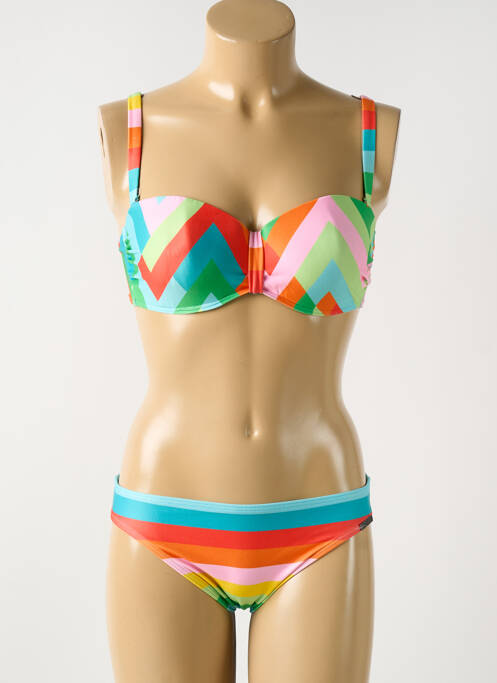 Maillot de bain 2 pièces vert OLYMPIA pour femme