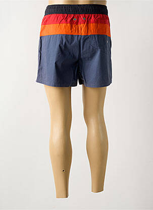 Short de bain imprimé rayures noir HOM homme