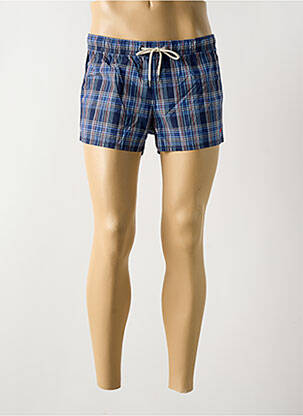 Short de bain tissage popeline bleu HOM homme