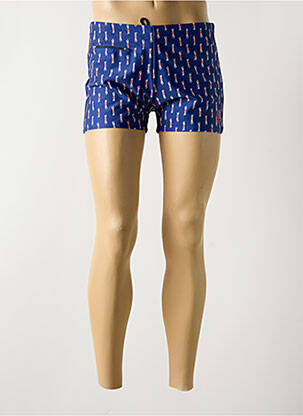 Short de bain tissage popeline bleu ARTHUR homme