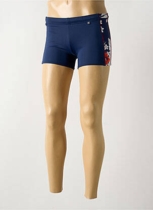 Short de bain tissage popeline bleu SALÉE homme