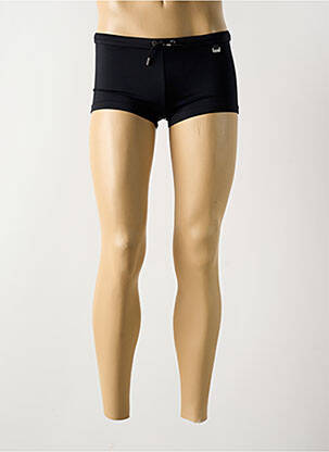 Short de bain tissage popeline noir HOM homme