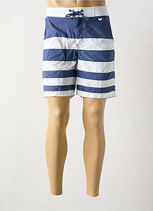 Short de bain tissage popeline bleu HOM homme
