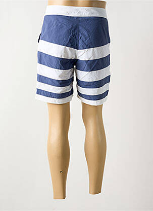 Short de bain imprimé rayures bleu HOM homme