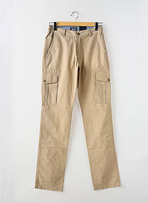 Pantalon droit tissage popeline beige PETER COFOX homme