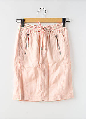Jupe mi-longue coupe droite rose S.OLIVER femme