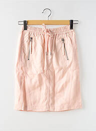 Jupe mi-longue coupe droite rose S.OLIVER femme