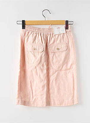 Jupe mi-longue coupe droite rose S.OLIVER femme