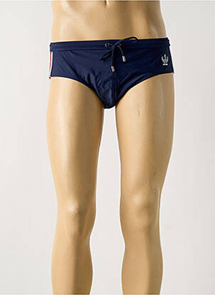 Slip de bain tissage popeline bleu ATHENA homme