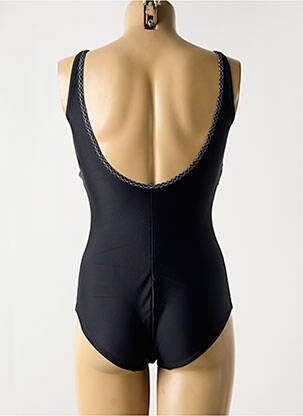 Maillot de bain 1 pièce imprimé fantaisie haut soutien-gorge avec mousse de rembourrage amovible noir ROSE POMME femme