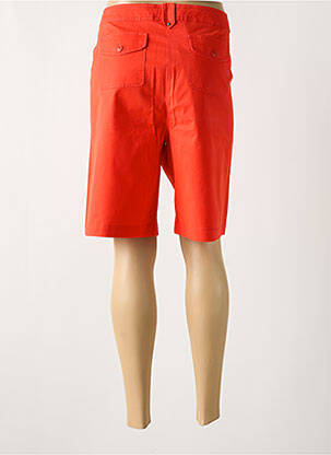 Bermuda tissage popeline taille normale orange FELINO femme