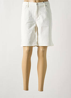 Bermuda tissage popeline taille normale blanc S.OLIVER femme