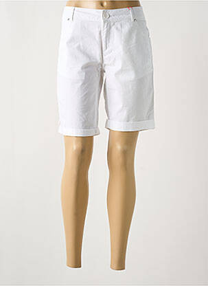 Bermuda tissage popeline taille normale blanc S.OLIVER femme