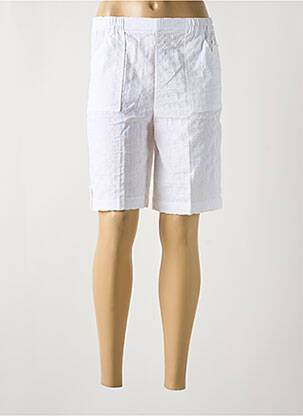 Bermuda taille élastique taille normale blanc GEVANA femme