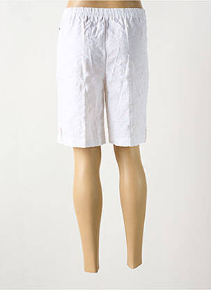 Bermuda taille élastique taille normale blanc GEVANA femme