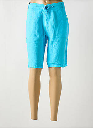 Bermuda taille à pinces taille normale bleu IMPAQT femme