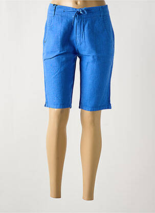 Bermuda taille à pinces taille normale bleu fonce IMPAQT femme