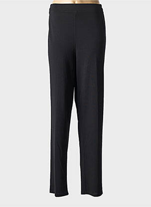 Pantalon droit taille élastique noir GEVANA femme