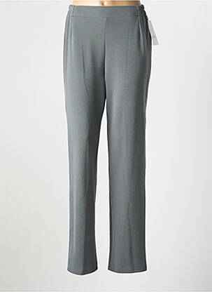 Pantalon droit taille élastique vert GEVANA femme