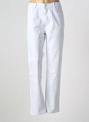 Pantalon slim poches blanc GEVANA femme