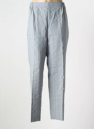 Pantalon droit taille élastique gris GEVANA femme