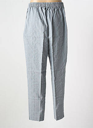 Pantalon droit taille élastique gris GEVANA femme