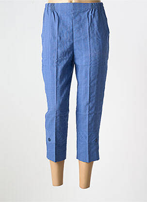 Pantacourt taille élastique bleu GEVANA femme