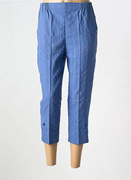 Pantacourt taille élastique bleu GEVANA femme