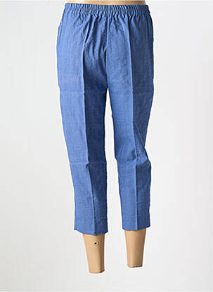 Pantacourt taille élastique bleu GEVANA femme