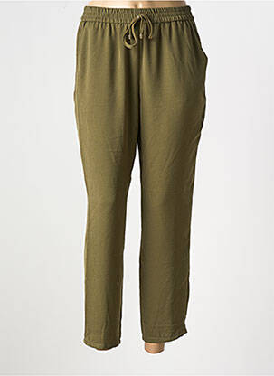 Pantalon slim taille élastique vert TINTA femme