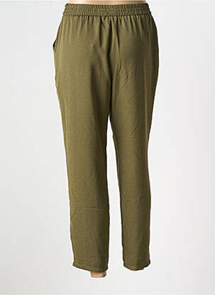Pantalon slim taille élastique vert TINTA femme