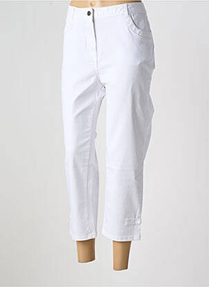 Pantacourt poches blanc FELINO femme