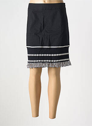 Jupe mi-longue fermeture zip latéral noir OLIVIER PHILIPS femme