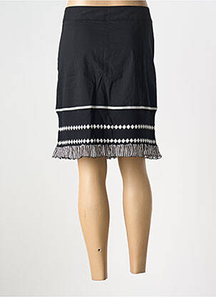 Jupe mi-longue fermeture zip latéral noir OLIVIER PHILIPS femme