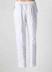 Pantalon droit blanc GEVANA pour femme seconde vue