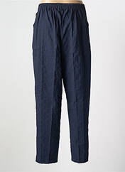 Pantalon droit bleu GEVANA pour femme seconde vue