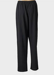 Pantalon droit noir GEVANA pour femme seconde vue