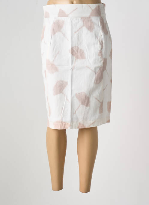 Jupe mi-longue beige FELINO pour femme