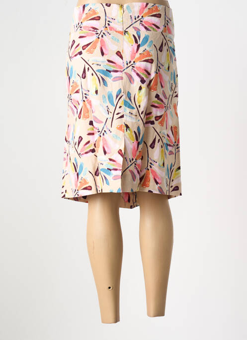 Jupe mi-longue beige FELINO pour femme