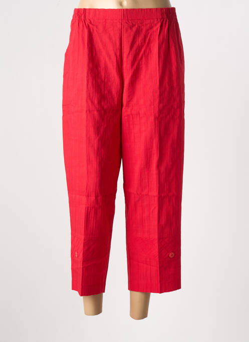 Pantacourt rouge GEVANA femme
