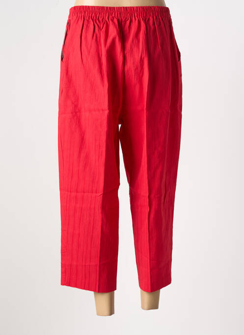 Pantacourt rouge GEVANA femme