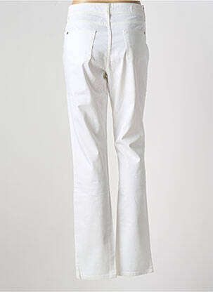Pantalon droit stretch taille normale blanc COWEST femme