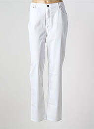 Pantalon droit stretch taille normale blanc OLIVIER PHILIPS femme