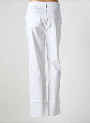 Pantalon droit stretch taille normale blanc OLIVIER PHILIPS femme