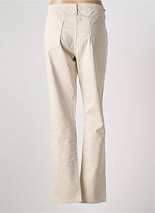 Pantalon droit stretch taille normale beige DESGASTE femme