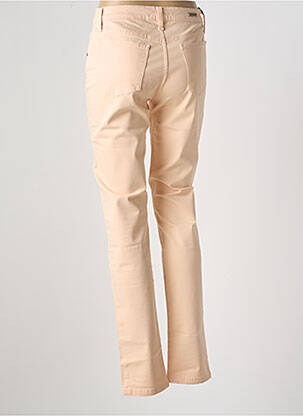 Pantalon droit stretch taille normale orange DESGASTE femme