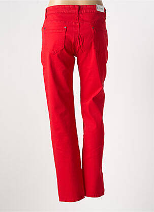 Jeans coupe slim stretch taille normale rouge KALISSON femme