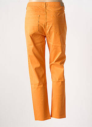 Pantalon droit stretch taille normale orange TINTA femme