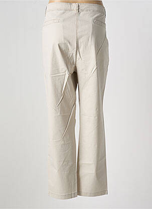 Pantalon droit stretch taille normale beige FELINO femme